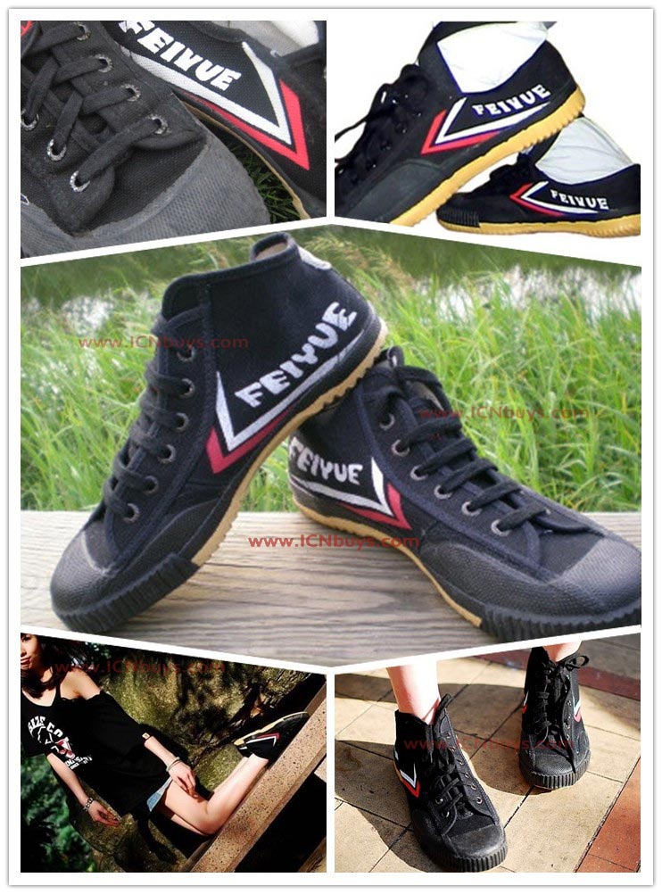 Black high top Feiyue shoes