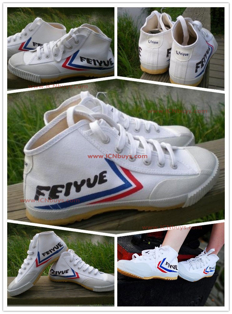 Feiyue High Top Kung Fu Shoes White 