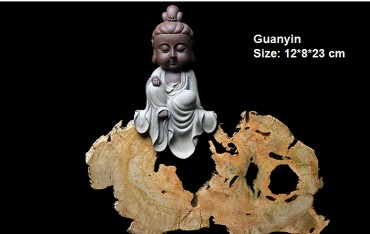 Q-Version Sakyamuni Guanyin Ksitigarbha Buddha Original Porcelain Ornament Handicraft