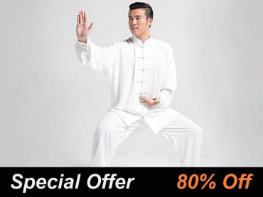 Tai Chi Clothing Set Professional White Spring Summer