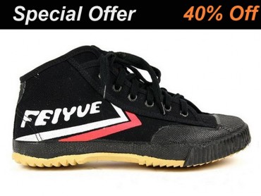  Feiyue High Top Kung Fu Shoes Black