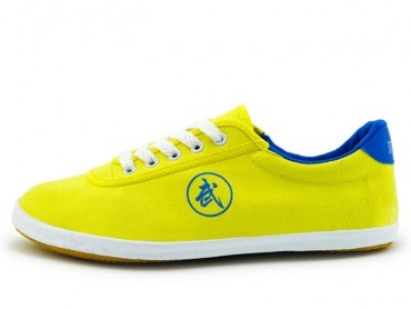 Double Star Canvas Tai Chi Shoes Yellow