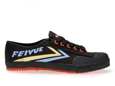 Feiyue Lo Multi Coloured Shoes -  Black/blue/yellow