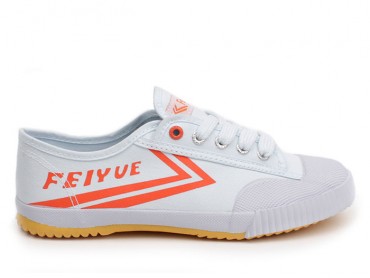 Feiyue Lo Canvas Sneakers -  White/Red Shoes
