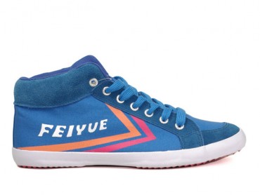 Feiyue DELTA MID Sneakers - Blue Canvas Shoes