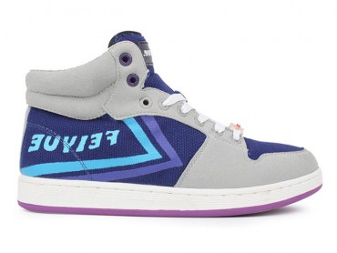 Feiyue 10N28E Canvas Shoes - White/Purple Shoes