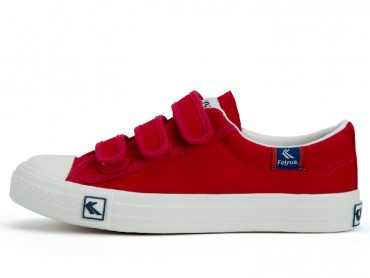 Feiyue 2017 New Velcro Canvas Lover Shoes Red