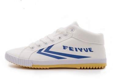Feiyue DELTA MID Sneakers 2015 New Style - White Blue Shoes