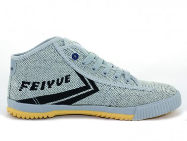 Feiyue Plain High Top Lovers Sneaker - Light Grey Shoes