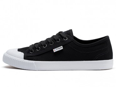 Feiyue Retro Vulcanized Simple Neutral Canvas Shoes Black