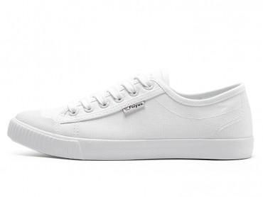 Feiyue Retro Vulcanized Simple Neutral Canvas Shoes White