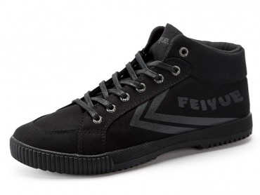 Feiyue Shoes 2016 Updated Black Canvas Shoes Causal Style Grey Strips