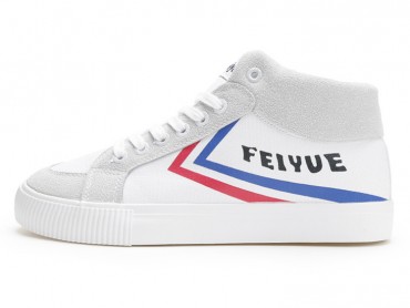Feiyue Shoes 2017 Autumn New Classic Knight Retro High Top Sports Canvas Shoes White