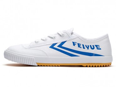 Feiyue shoes Shaolin Kung Fu Shoes Updated Version White With Blue Strips