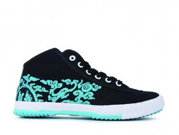Feiyue Shoes Year of Dragon Cloud High Top Black and Blue 