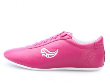 Genuine Leather Tai Chi Shoes for Martial Art Pink