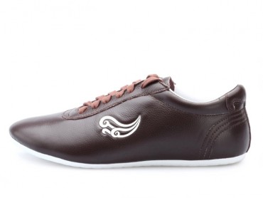 Genuine Leather Tai Chi Shoes for Martial Art Coffee