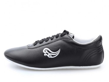Genuine Leather Tai Chi Shoes for Martial Art Navy