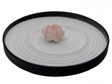 ICNBUYS Mini Zen Garden Pink Lotus Set