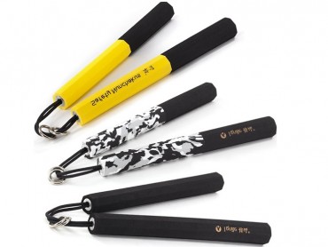 ICNbuys Safety Foam Nunchakus Yellow Black Pink Camouflage