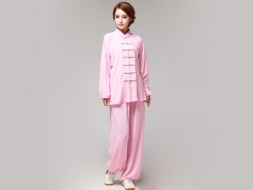 Tai Chi Clothing Pure Cotton for Women Pink