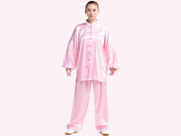 Tai Chi Clothing Silk-like Fabric Pink