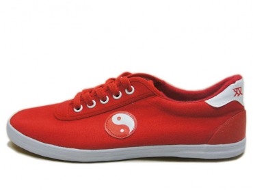 Double Star Canvas Tai Chi Shoes Red Tai Chi Pattern