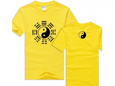 Tai Chi T-shirt Eight Trigrams Yellow