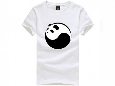 Tai Chi T-shirt Panda White
