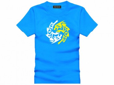 Tai Chi T-shirt Vintage Beast Blue