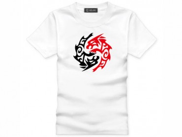 Tai Chi T-shirt Vintage Beast White