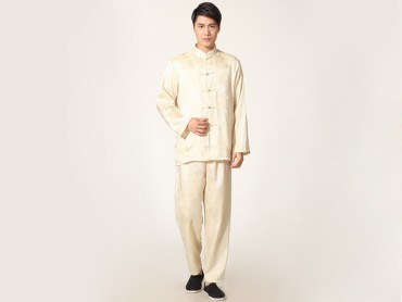 Traditional Kung Fu Clothing Tai Chi for Men Golden