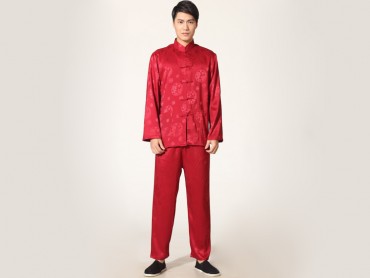 Traditional Kung Fu Clothing Tai Chi for Men Red