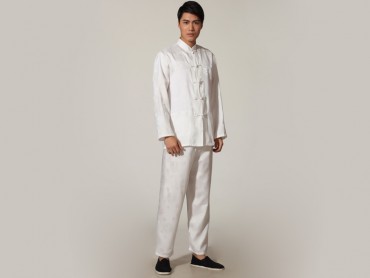 Traditional Kung Fu Clothing Tai Chi for Men White