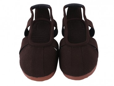 Traditional Shaolin Kung Fu Shoes Cowhells Sole Brown