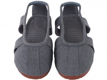 Traditional Shaolin Kung Fu Shoes Cowhells Sole Grey