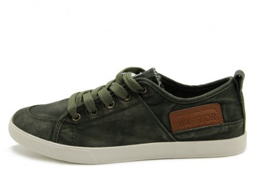 Warrior Footwear Vintage Casual Shoes Army Green
