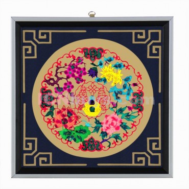 Decorative Paper-cut Frame Four Seasons Fortune