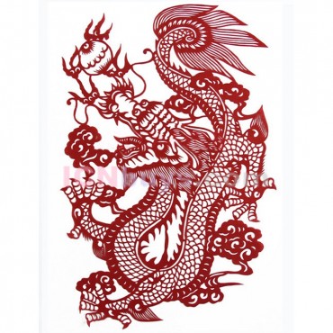 Paper Cutting Chinese Zodiac Dragon Healthy