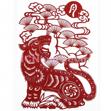 Paper Cutting Chinese Zodiac Tiger Sensitive