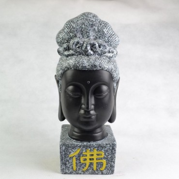 Thai Sakyamuni Buddha Head Status Original Chinaware Ceramics Handicraft Ornament