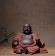  ICNBUYS Chinese Maitreya Buddha Pot-bellied Lucky Ceramic for Attracting Wealth 16.8x1.4cm