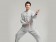 Professional Tai Chi Cloting Uniform Pure Cotton Thicken for Winter Grey