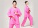 Tai Chi Clothing, Half-sleeve Tai Chi Clothing, Tai Chi Clothing Pink, Tai Chi Clothing for Woman, Tai Chi Uniform, Chinese Tai Chi Clothing, Chinese Tai Chi Uniform, Tai Chi Casual Clothing