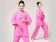 Tai Chi Clothing, Half-sleeve Tai Chi Clothing, Tai Chi Clothing Pink, Tai Chi Clothing for Woman, Tai Chi Uniform, Chinese Tai Chi Clothing, Chinese Tai Chi Uniform, Tai Chi Casual Clothing