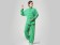 Tai Chi Clothing Set Casual Style Green