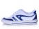 Warrior Footwear badminton shoes white blue stripe