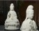 Buddha statue; Guanyin Statue; Buddha Handicraft Ornament; Ceramics Statue; Ceramics Handicraft Ornament; Ceramics Ornament; White/Pink Ceramics Guanyin Buddha Statue with Ancient Sacred Lotus Seat  Handicraft Ornament 