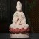 guanyin statue; buddha statue; handicraft; handmade ornament; 16 inch Pink/White Ceramics Guanyin Buddha Statue for Family Harmony Handicraft Ornament 