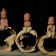 Buddha Figurine; Buddha Ornament; Buddha Porcelain Handicraft; Buddha Figurine Handmade; Q-Version Sakyamuni/ Guanyin/ Ksitigarbha Buddha Original Porcelain Ornament Handicraft with tree rings base